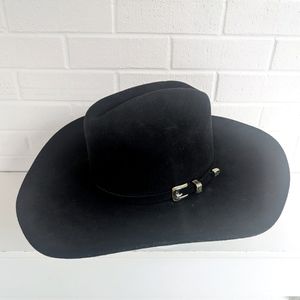 Black Wool Cowboy Hat